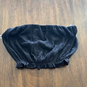 Project Social T Charcoal Ribbed Top